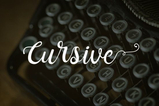 How to write cursive